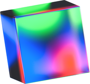 3D Glowing Glass Square